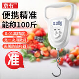 京冇手提电子秤手提称买菜专用便携式吊钩秤行李箱称重器快递克秤鱼器