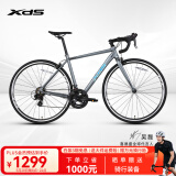 喜德盛[吴磊推荐]公路自行车RC200入门休闲14速变速铝合金车架公路车 深灰/镭射银(标准版） 700C*480（建议身高165-175）