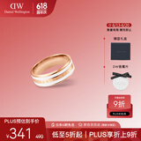 丹尼尔惠灵顿（DanielWellington）dw戒指女首饰绸缎白玫瑰金情侣对戒生日礼物送女友DW00400043