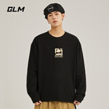 GLM纯棉长袖t恤男春秋款体恤内搭宽松大码男装男士打底衫上衣