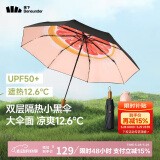 蕉下（beneunder）防紫外线遮阳伞三折双层黑胶晴雨伞防晒伞BM664嬉柚