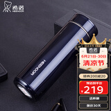 希诺（HEENOOR）保温杯男女士高档茶杯带滤网便携潮流车载大容量水杯商务礼品杯子 紫罗兰-420ml【304不锈钢内胆】