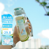 乐扣乐扣（LOCK&LOCK）经典运动水杯简约随行杯塑料水杯子带提绳周年纪念款蓝色500ml