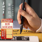 善琏湖笔兼毫毛笔套装楷书毛笔大中小初学学生成人练习软笔书法小楷颜体欧体文房四宝 兼毫楷书中号