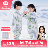 良良（liangliang）婴儿睡袋夏季空调房防踢被宝宝纯棉可拆袖儿童睡袋 林中歌·春秋款【适合20-25℃】 S（建议身高60-75cm）