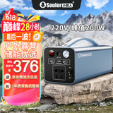 小能人（soulor）户外移动电源大功率220v便携大容量家用移动充电宝停电应急露营备用长途旅游自驾游应急救照明停电 200W户外入门款【热销推荐】