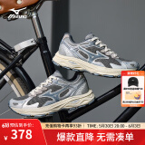 美津浓（MIZUNO）【RACER S】软底轻便运动跑步鞋男女同款缓震透气休闲慢跑鞋 19/渣渣灰 40.5 (260mm)