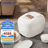 虎牌（TIGER）电饭煲Pro 智能压力IH 日本进口土锅涂层压力电饭煲4-5人丝光白 5LJPT-H18C 