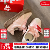 KAPPA卡帕女鞋厚底滑板鞋子女2024夏季新款运动休闲鞋软底德训鞋小粉鞋 奶茶粉 37
