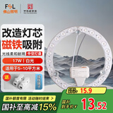FSL佛山照明led灯盘灯具吸顶灯灯芯灯条替换灯盘白光17W 芯意