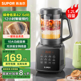 苏泊尔（SUPOR）【国家补贴】降噪破壁机 家用1.2L小型多功能可预约轻音免滤豆浆机3-4人破冰碎冰榨汁机 SPJ002S