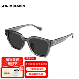 MOLSION陌森潮流太阳镜女2025明星同款大框墨镜男方框偏光MS3129&MS3128 MS3129C11透灰框+灰色片 偏光