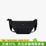 BAGSMART斜挎包潮牌男生胸包运动腰包骑行男士包包女饺子包挎包背包单肩包 经典黑