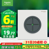 施耐德电气穿线面板 空白面板带出线孔 86型暗装引线面板 境尚系列 纯境白