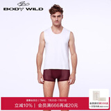 爱慕集团BODYWILD男士内衣透气网纱轻薄舒适装腰平角内裤红色本命年ZBN23EG4紫红170