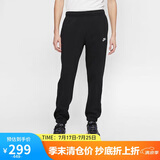 耐克（NIKE）男运动裤 冬季针织加绒束脚休闲裤 温暖舒适 BV2738-010 黑 L