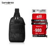 新秀丽（Samsonite）单肩斜挎包休闲包旅行包时尚潮男NV2*09005 黑色 