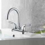 九牧（JOMOO） 双孔面盆水龙头冷热洗脸盆台盆浴室柜龙头铜主体陶瓷阀芯水龙头