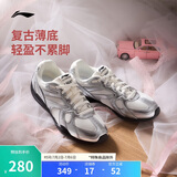李宁菲林Retro芭蕾风软底休闲鞋女鞋25新款复古薄底运动鞋AGLV204