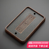 琦轩源仿乌金石茶盘家用茶具茶台储水排水式干泡台轻奢现代托盘实木泡茶