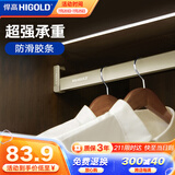 悍高（HIGOLD）衣柜挂衣杆橱柜杆晾衣杆钴铂金900柜（内宽915-923mm）带管座