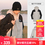 骆驼（CAMEL）拼色夹棉冲锋衣男女情侣棉服防风防水外套户外登山服 A13CA70135灰/黑男 男女同款女生 S