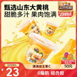 三只松鼠汁汁黄桃水果捞200g*6杯盒装新鲜水果罐头零食酸甜清爽解馋