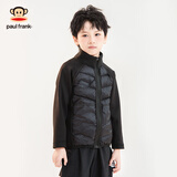 大嘴猴（paul frank）童装儿童羽绒服2025秋冬款女男女童羽绒内胆洋气保暖舒适轻薄外套 黑色 130