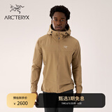 ARC'TERYX始祖鸟 GAMMA HOODY 防风 男子 软壳夹克 Canvas/砂陶棕 L