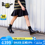 马丁（DR.MARTENS）2976 YS男女款夏季舒适百搭黄车线黑色女切尔西靴 黑色 39