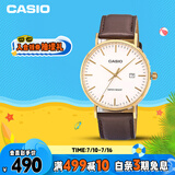 卡西欧（CASIO）手表男学生休闲简约考试防震石英表送男友礼物MTH-1060GL-7A