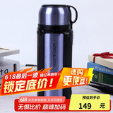 乐扣乐扣（LOCK&LOCK）保温壶304不锈钢保温保冷水壶户外露营旅行壶1.8L蓝色