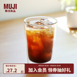无印良品（MUJI）耐热玻璃 双层水杯 玻璃杯杯子 家用 340ml