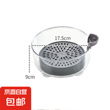 花盆花器 360度旋转花盆托盘带轮带排水花盆收纳架懒人专用花盆底 小透明大号 懒人专用花盆底