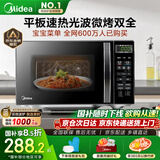 美的（Midea）微波炉烤箱一体机 小型家用20升微波炉  光波加热 钻石背板（M1-L201B）