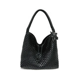 芬歌洛尔编织托特包女大容量时尚休闲包通勤手提单肩包新款百搭手腕子母包 2006#黑色 44*17*32