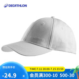 迪卡侬空顶帽帽子棒球帽鸭舌帽防晒帽遮阳帽防晒灰色5094167