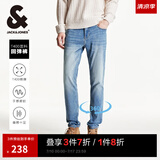 杰克·琼斯（JACK&JONES）春夏季男装牛仔裤男弹力修身裤子男百搭男裤休闲男士牛仔裤四季款 E39 牛仔蓝 38 190 W38/L34