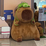 伊美娃娃卡皮巴拉玩偶公仔超大号水豚抱枕毛绒玩具女孩女生圣诞节生日礼物 大号70cm【送同款25cm】 送女孩女友道歉礼物送女生男生