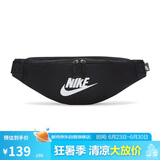 耐克（NIKE）男女腰包 单肩包斜挎包胸包休闲包DB0490-010 黑