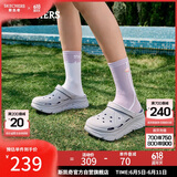 斯凯奇（Skechers）洞洞鞋女士夏季厚底外穿包头凉拖鞋透气软底拖鞋111127