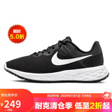耐克NIKE女跑步鞋REVOLUTION6运动鞋DC3729-003黑35.5