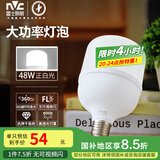 雷士（NVC）LED灯泡球泡节能光源E27大螺口家用商用大功率柱泡48瓦白光6500K