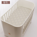 雅赞婴儿纱布软席儿童床单透气亲肤A类标准可机洗 海棠梦 78*130cm