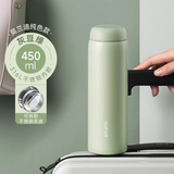 苏泊尔（SUPOR）保温杯316L不锈钢学生水杯女户外便携泡茶杯车载杯子生日礼物绿
