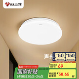 公牛（BULL）声光控感应吸顶灯MX-A012F-ES玄关门廊阳台楼道灯具12W  送安装