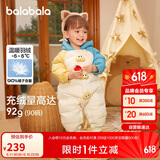 巴拉巴拉童婴儿连体羽绒服连体衣宝宝衣服冬哈衣爬服208424120202