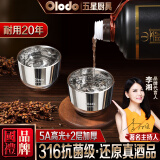 欧乐多白酒杯二两316不锈钢烈酒杯威士忌洋酒杯吞杯酒盅一口杯喝白酒杯 316抗菌小酒杯【80ml】1个