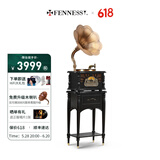 梵尼诗（Fennessy） 欧式复古25X留声机黑胶唱片机客厅音响老式电唱机蓝牙音箱 HIFI升级版-黑色（铜喇叭）