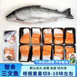 海宏盈挪威三文鱼中段整条冰鲜大西洋鲑鱼中段帝王鲑拼盘海鲜鱼类生鲜 挪威整条冰鲜三文鱼 5000g